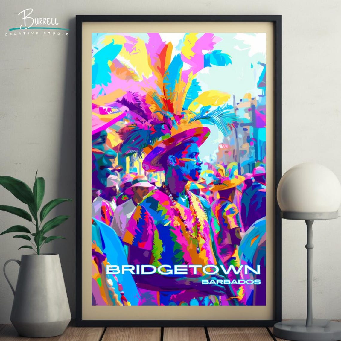 Bridgetown Barbados Cropover Travel Poster Wall Art Poster Print - Image 5