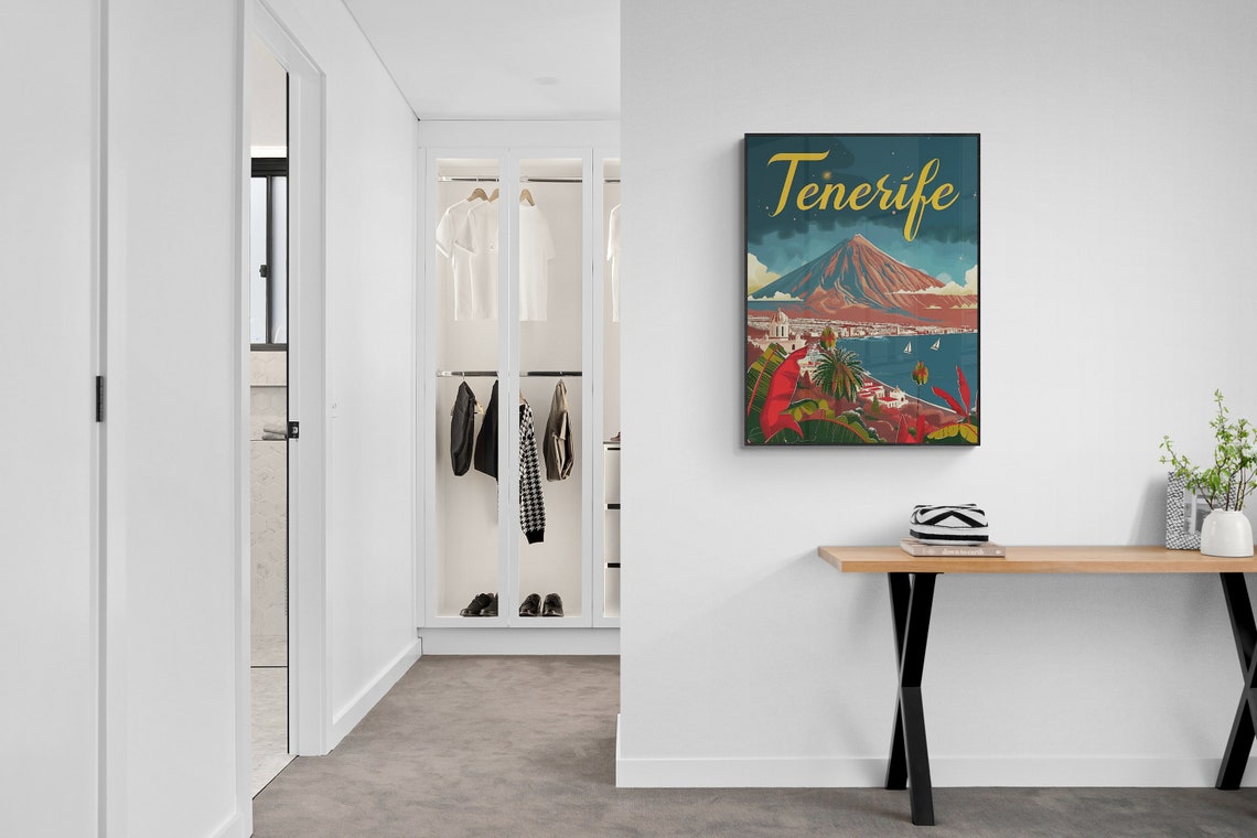 Tenerife Mount Teide Volcano Night Ocean Canary Island Poster Art - Image 5