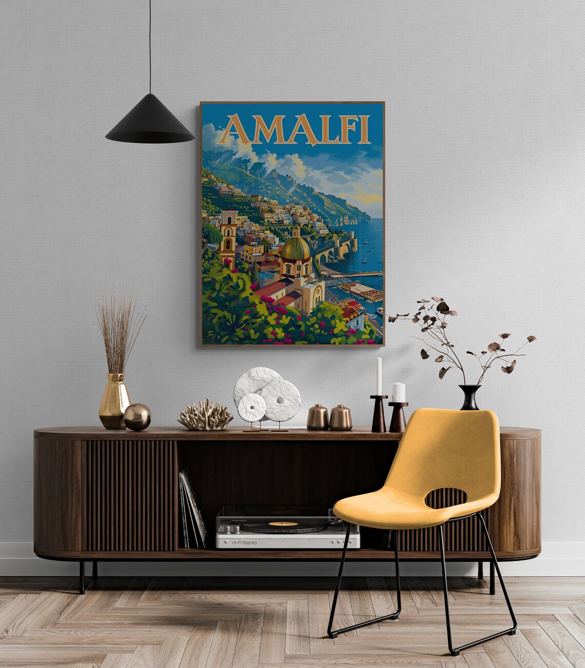 Amalfi Cathedral Dome Coastal Town Italian Riviera Poster Art - Image 5