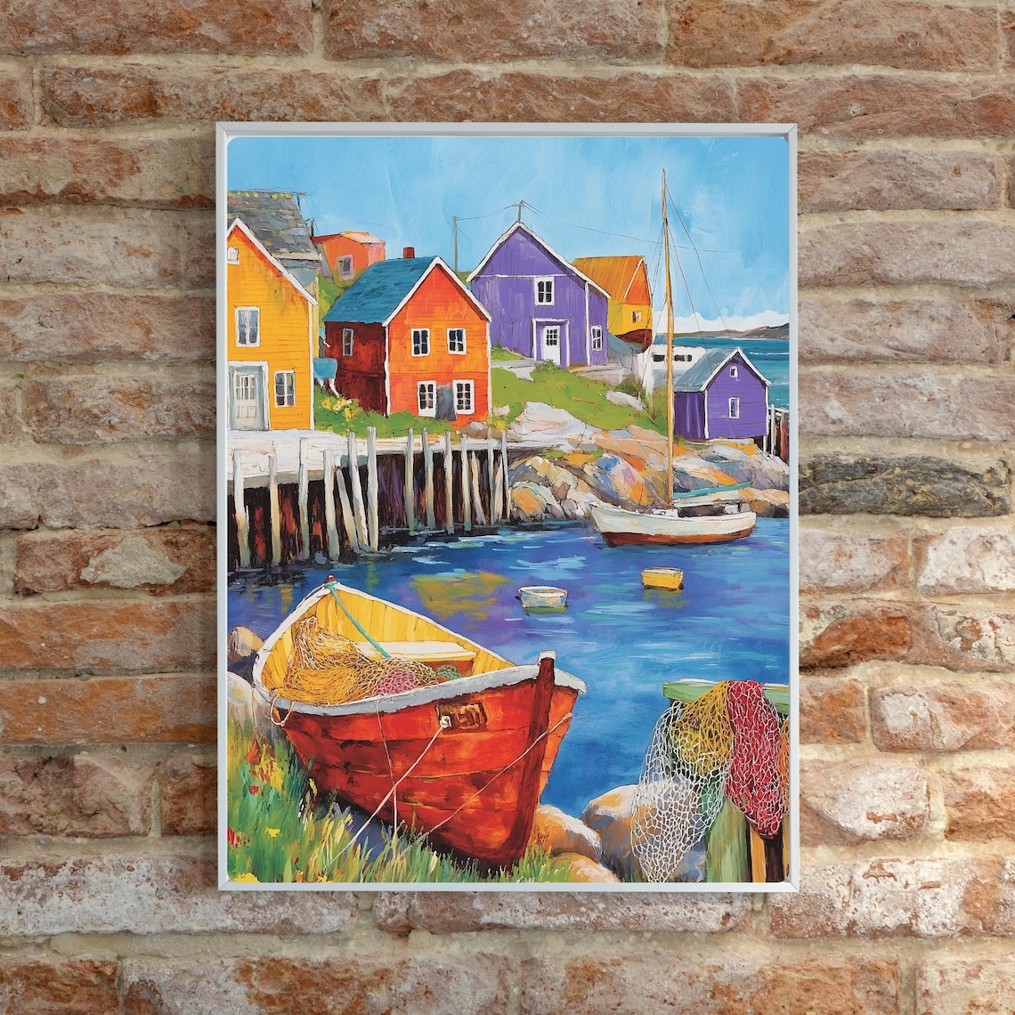 Newfoundland Coastal Seascape Art Print, Canada - Image 6