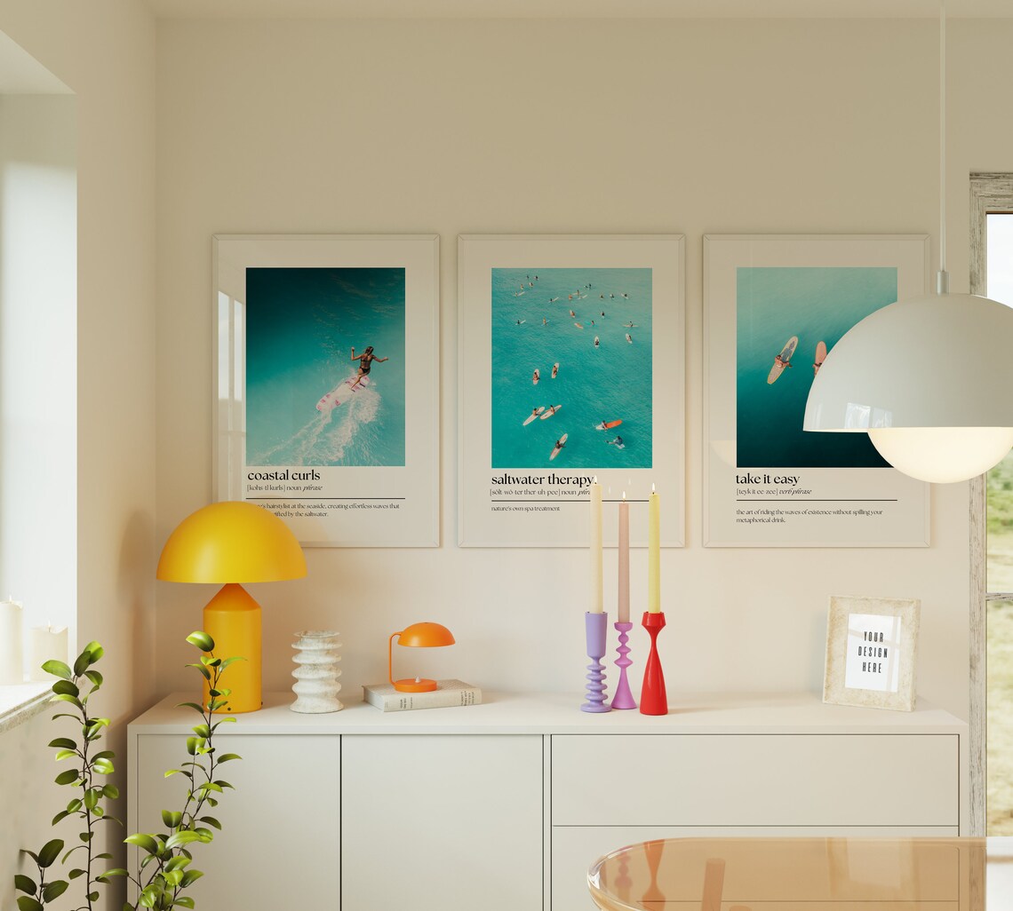 Surfing And Saltwater Vibes Coastal Decor Art Print - Image 4