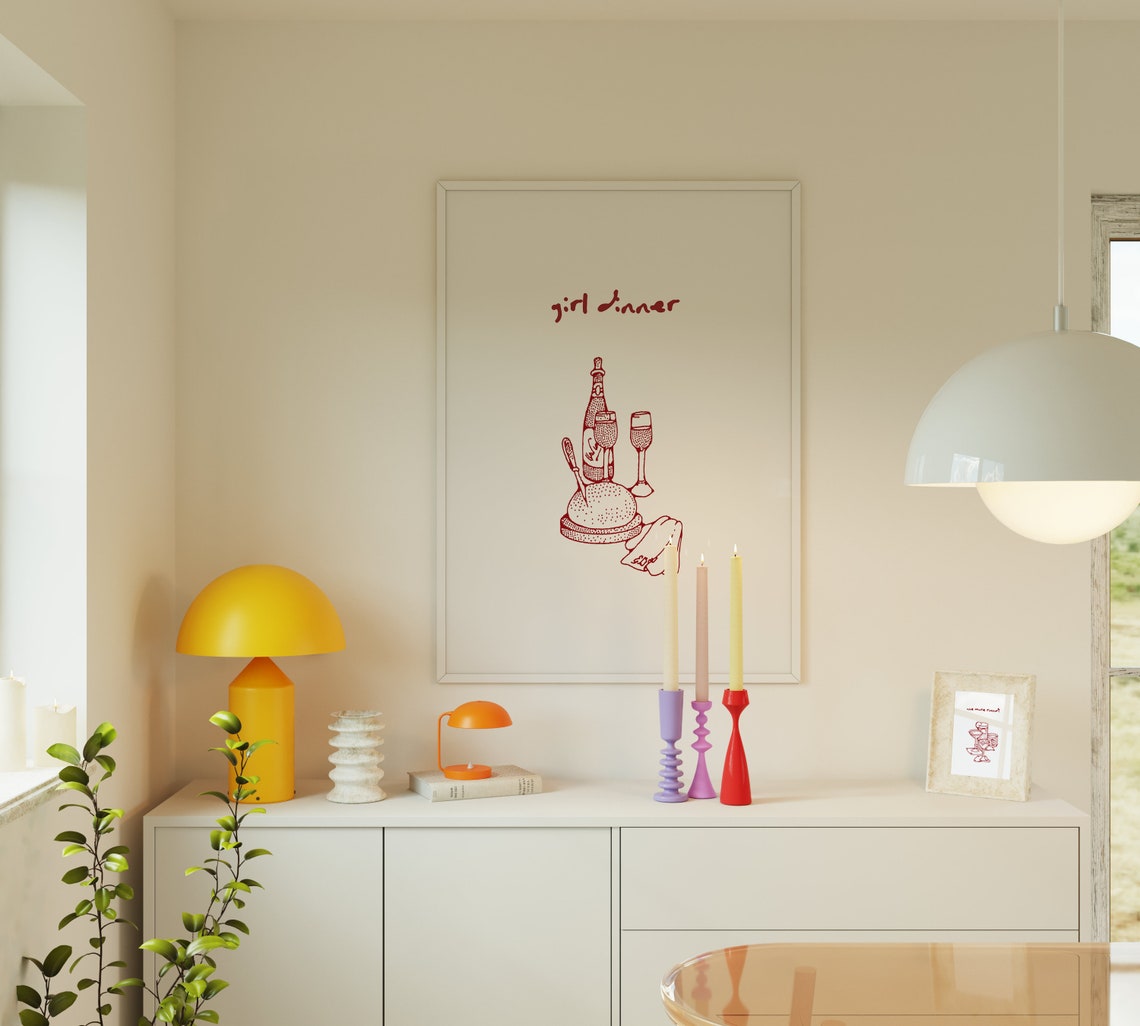 Bar Cart Minimal Cocktail Art Print - Image 4