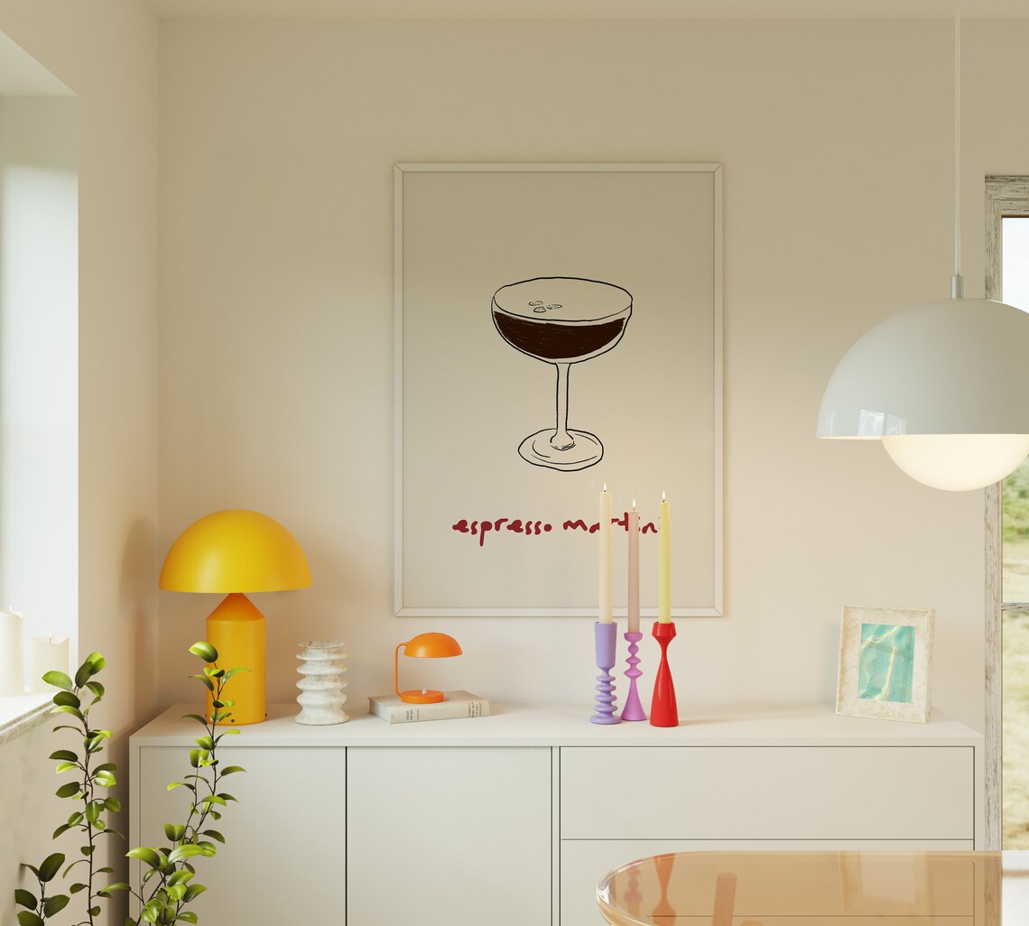 Espresso Martini Print, Bar Cocktail Poster - Image 3