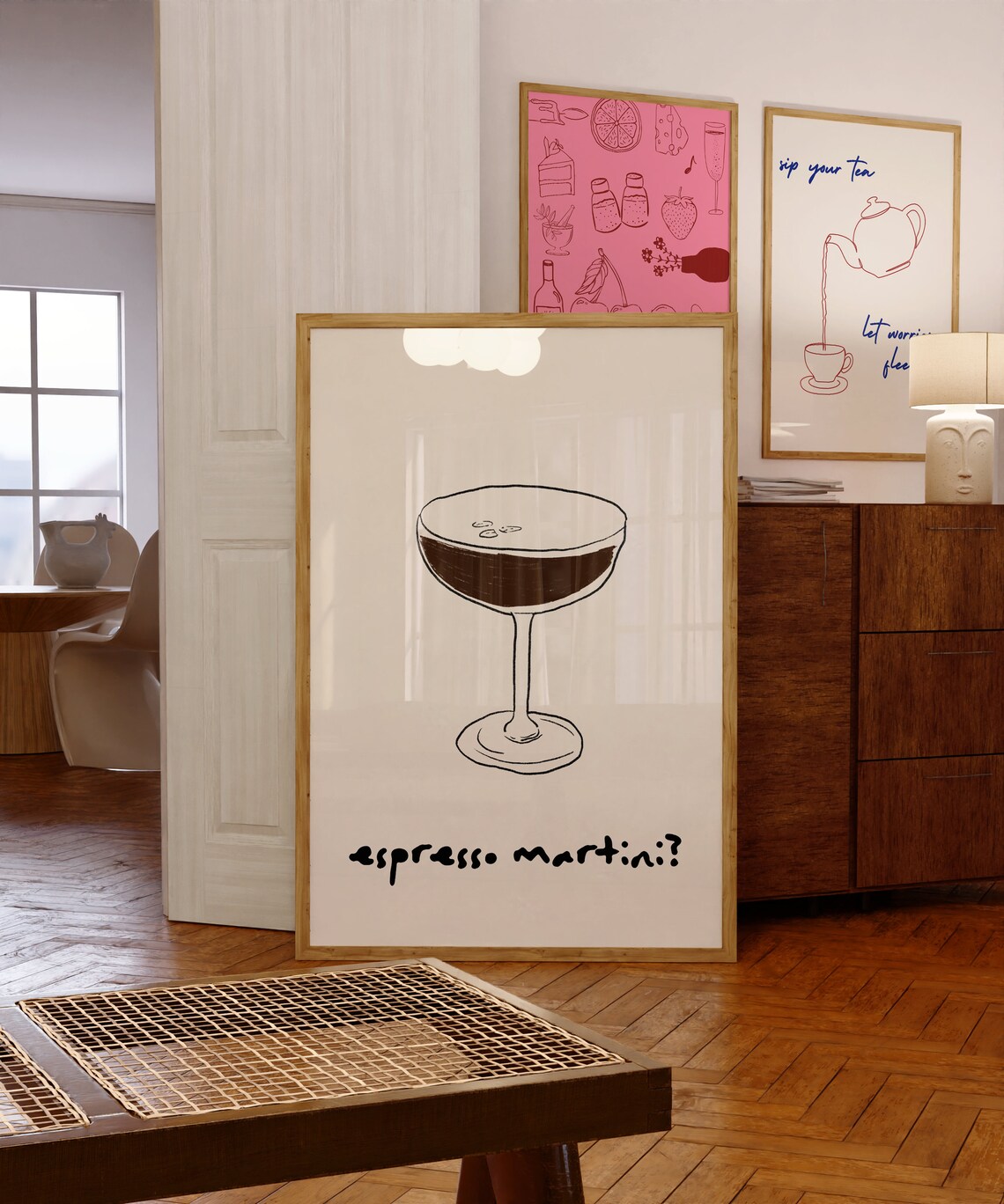 Espresso Martini Print, Cocktail Bar Art Print - Image 4