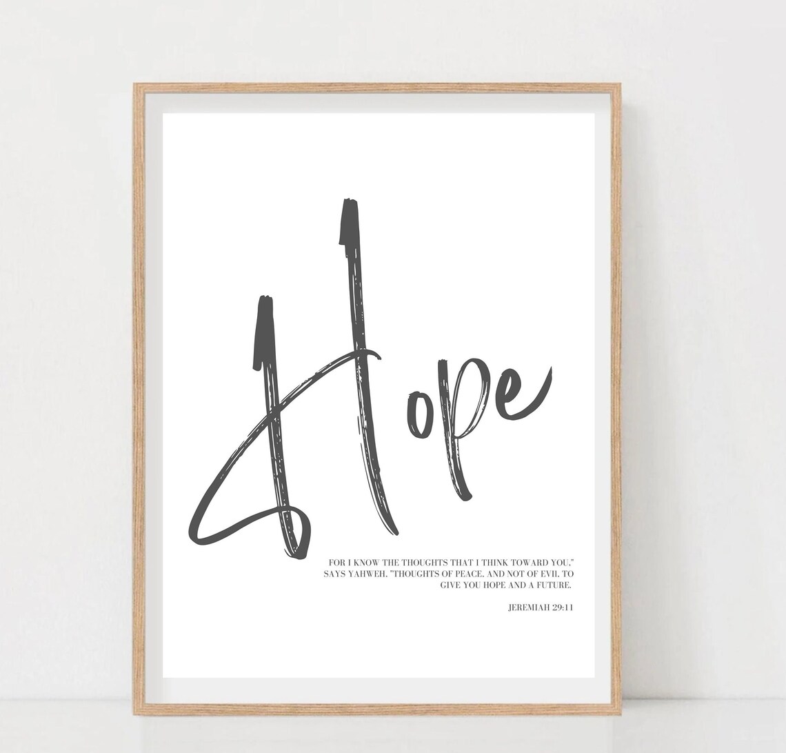 Jeremiah 29:11 Scripture Quote, Modern Hope And Future - Image 2