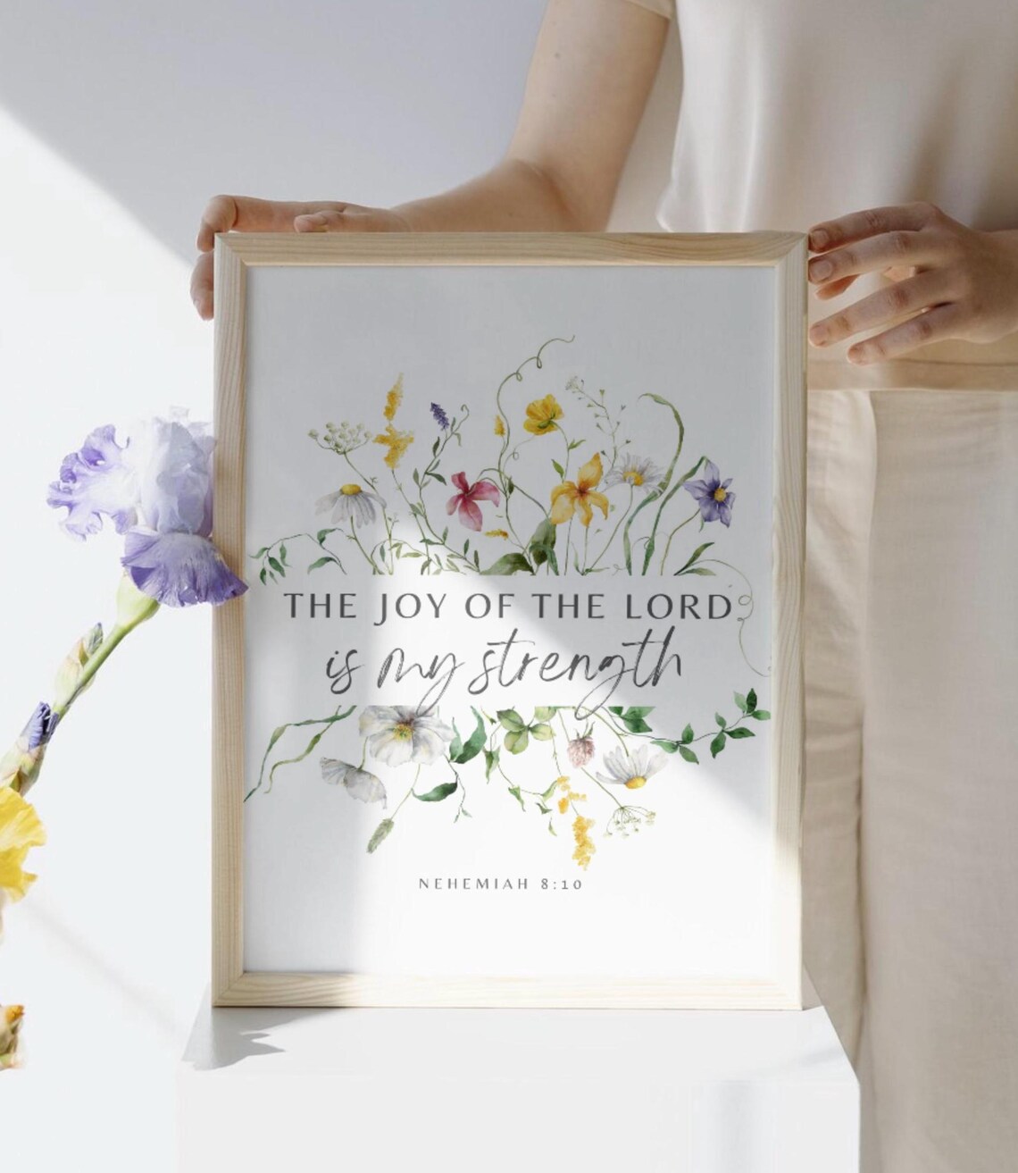 The Joy Of The Lord Is My Strength Scripture Print - Image 3