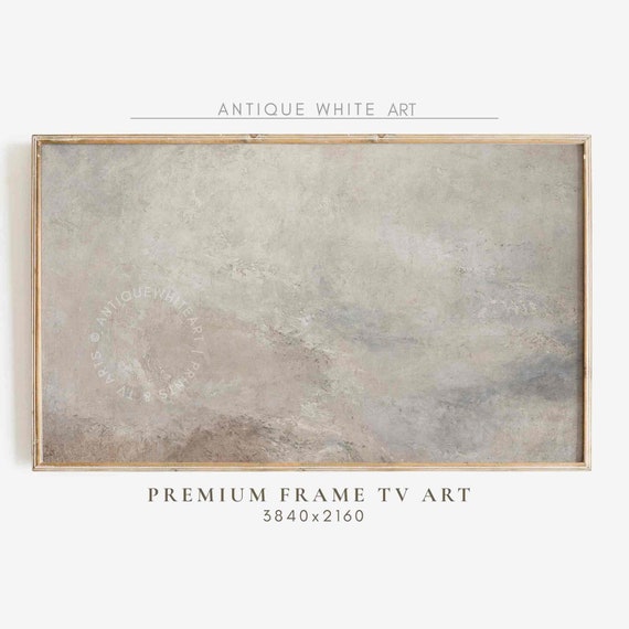 Abstract Textured Painting For Frame Tv Art Vintage Modern Neutral Aesthetic Minimalist Abstract Tv Art Tv365