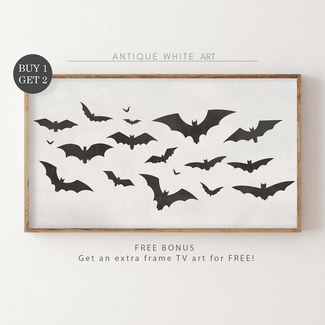 Halloween Ghost Painting, Quirky Farmhouse Art Print - Image 2