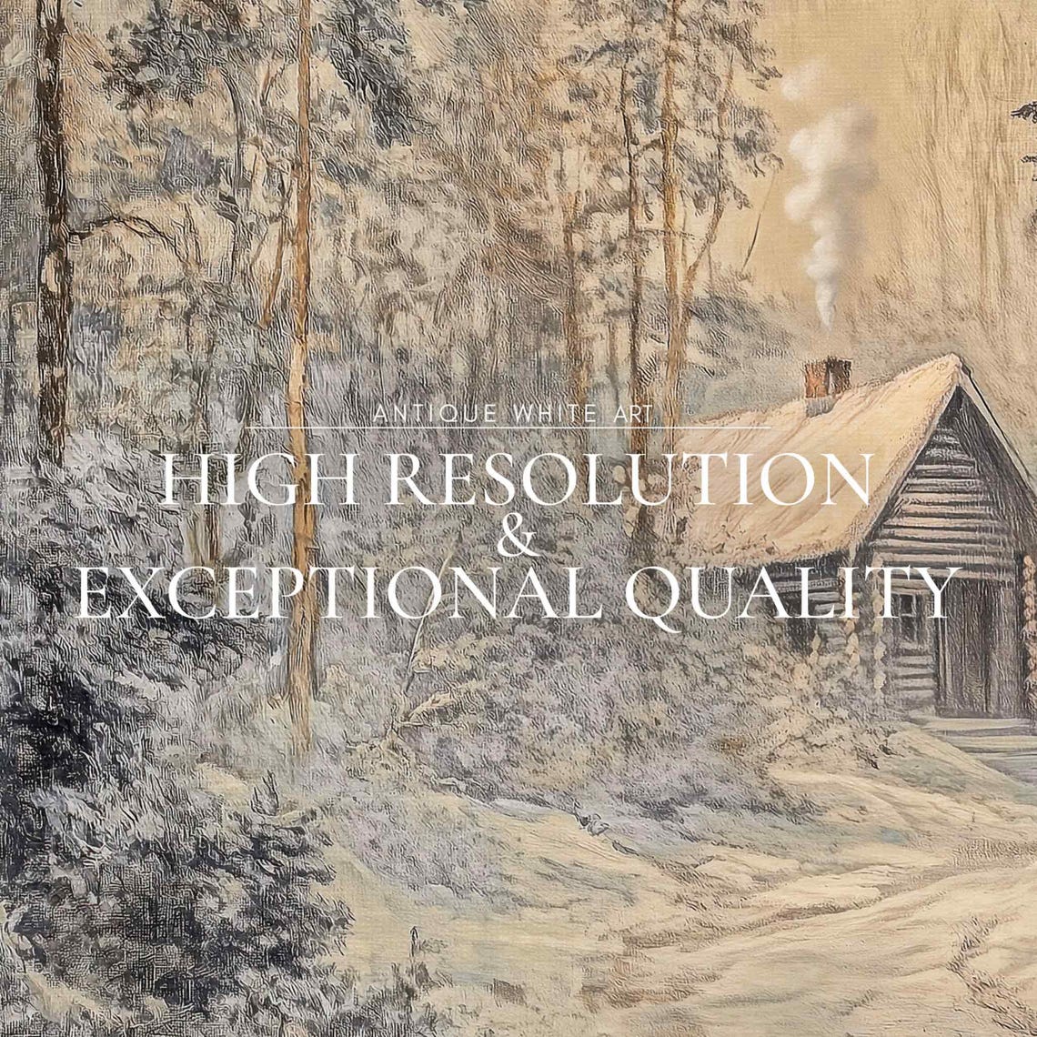 Winter Frame Tv Art Rustic Oil Painting For Tv Winter Cabin Tv Art Forest Farmhouse Art Screensaver Winter Landscape Art For Tv Wa99 - Image 4