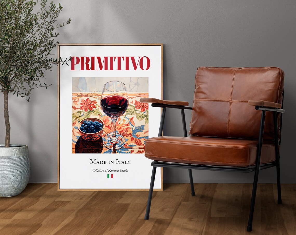 Primitivo On Maiolica Tile, Traditional Italian Poster - Image 4