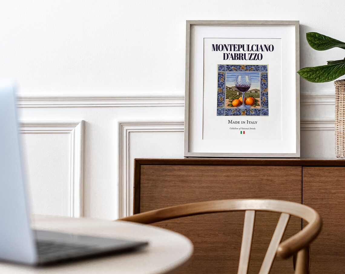 Montepulciano D'Abruzzo Beverage Print Poster - Image 4