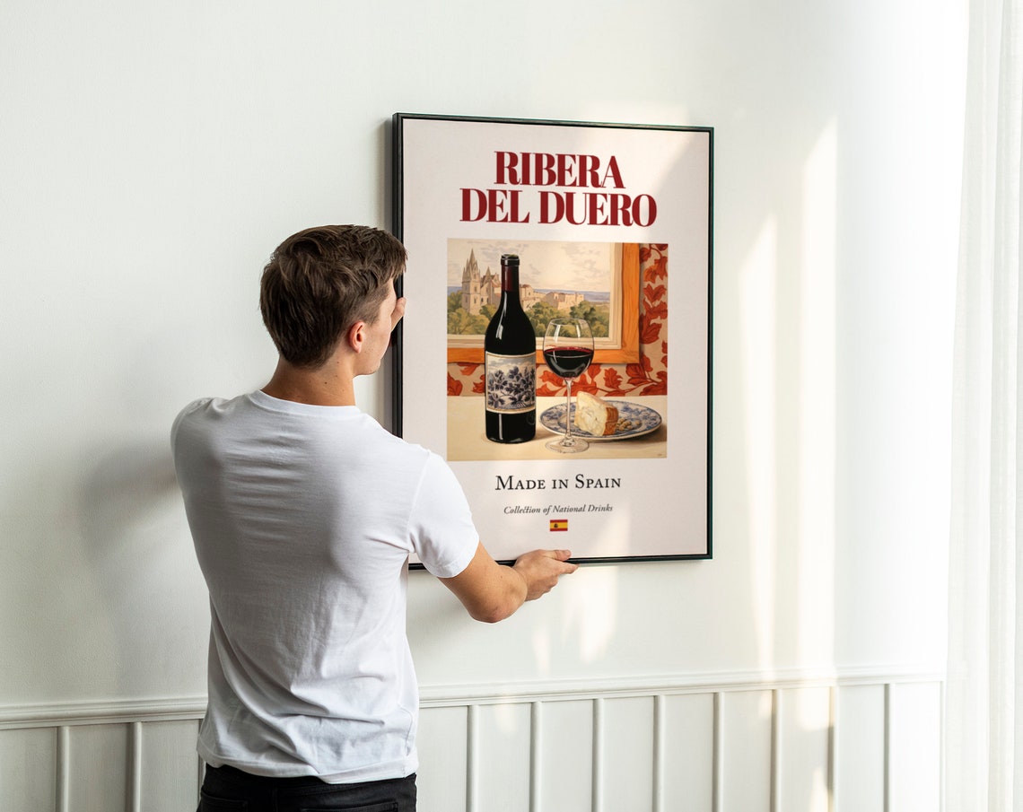 Ribera Del Duero Maiolica Tile Kitchen Bar Print - Image 3