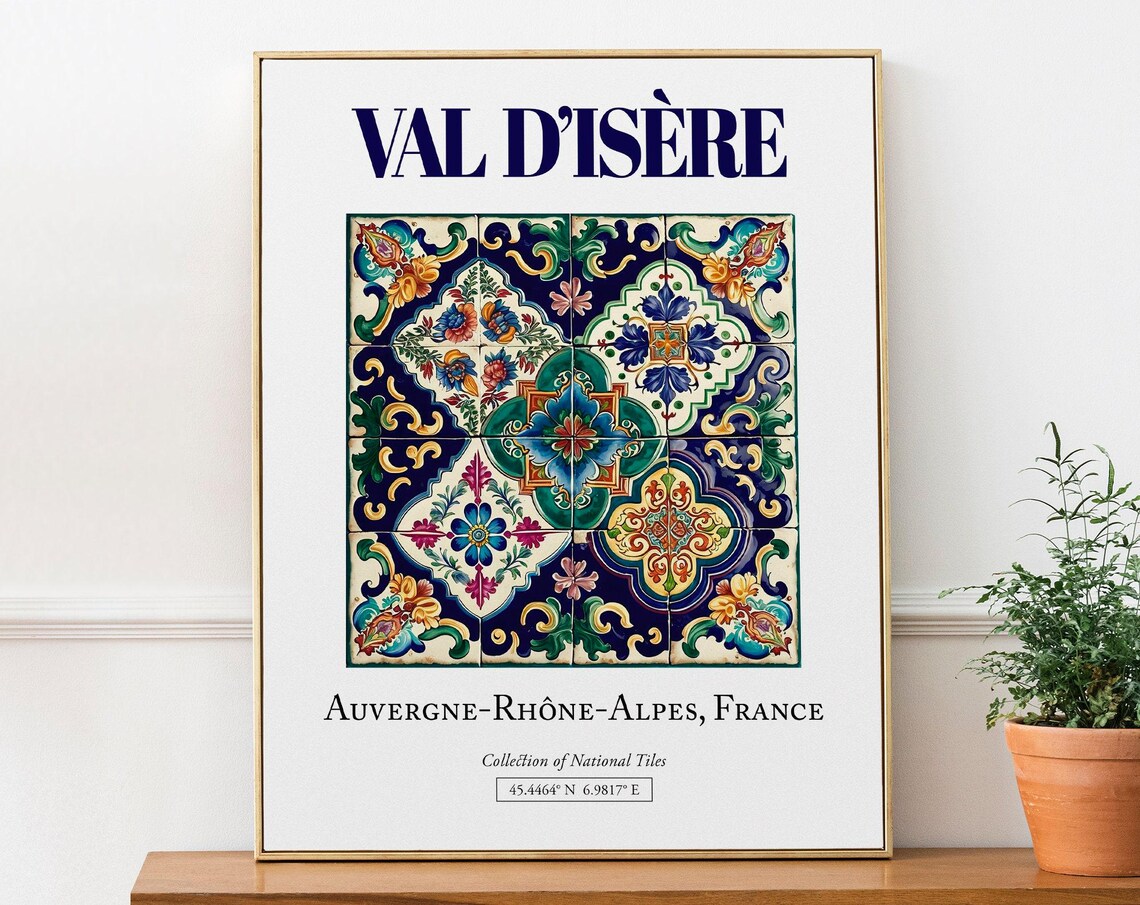Val Disre Auvergne-Rhône-Alpes France Travel Poster