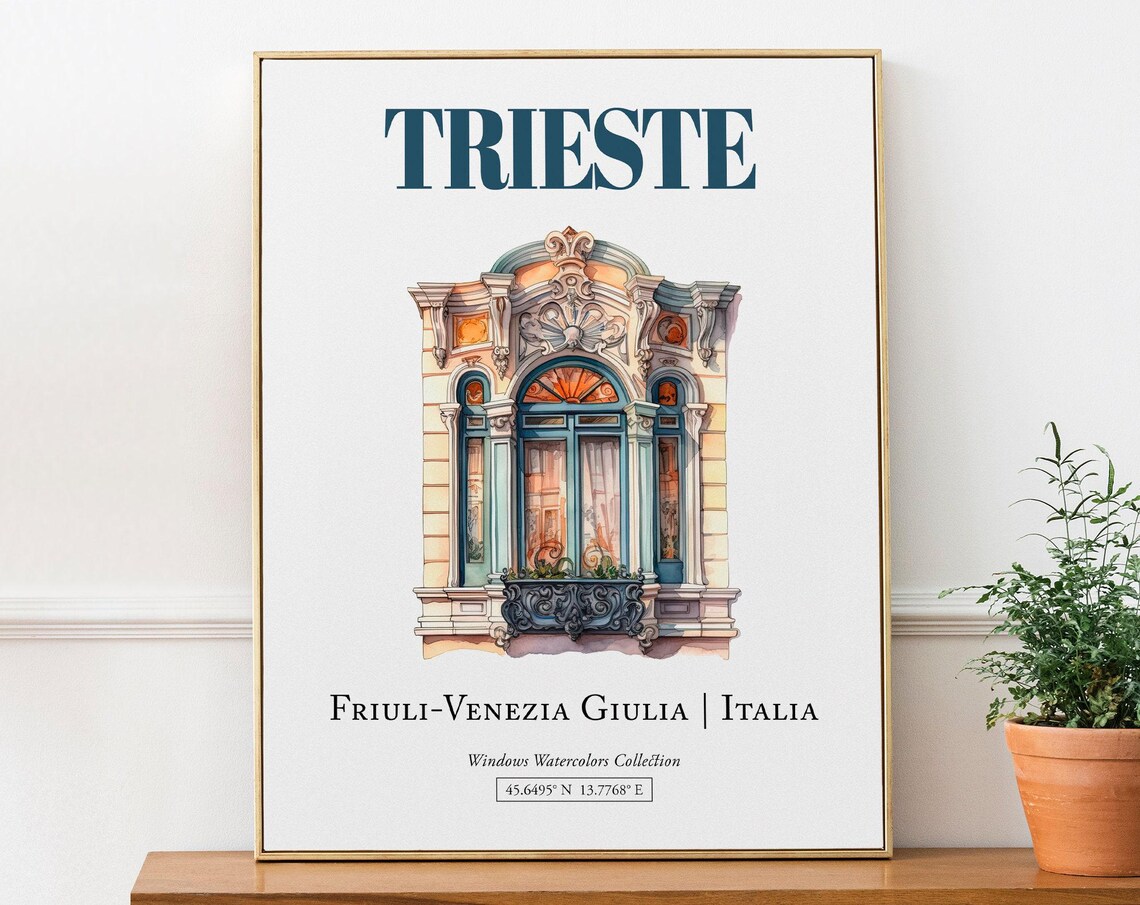Trieste Friulivenezia Giulia Italia Travel Poster