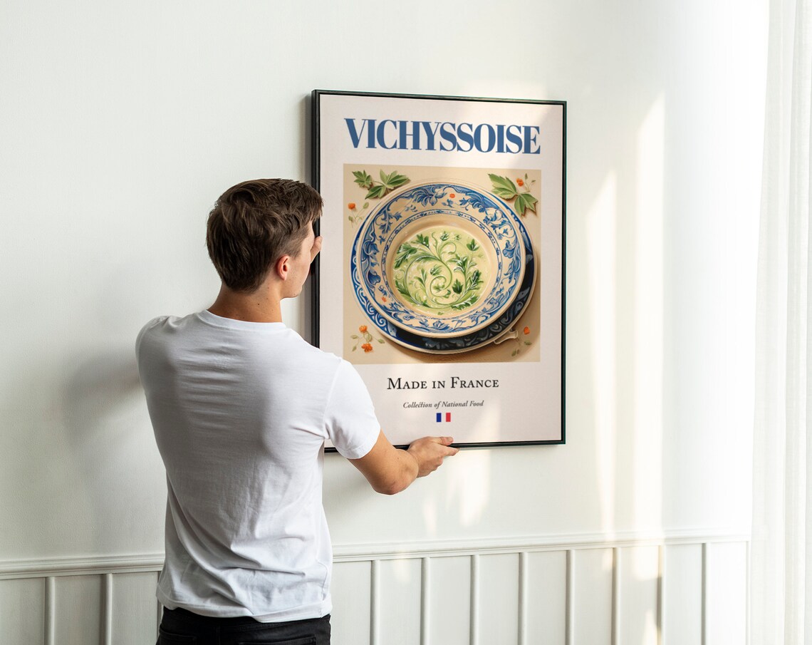 Vichyssoise on Maiolica Tile Plate Art Print - Image 3