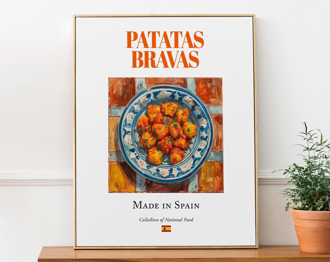 Patatas Bravas Kitchen and Restaurant Decor Poster