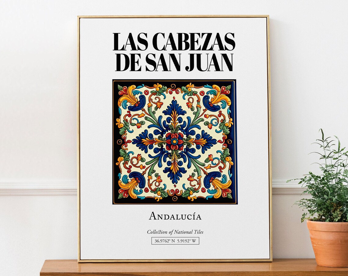 Las Cabezas De San Juan Minimalist Travel Poster