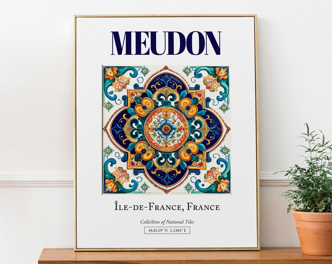 Meudon France Minimalist Travel Poster Art Print