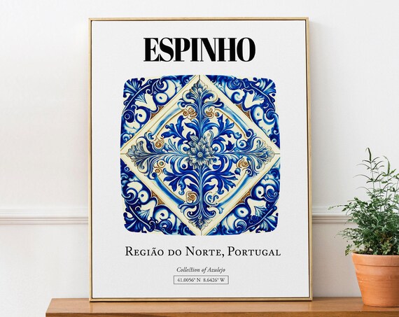 Espinho Regio Do Norte Portugal Traditional Tile Poster