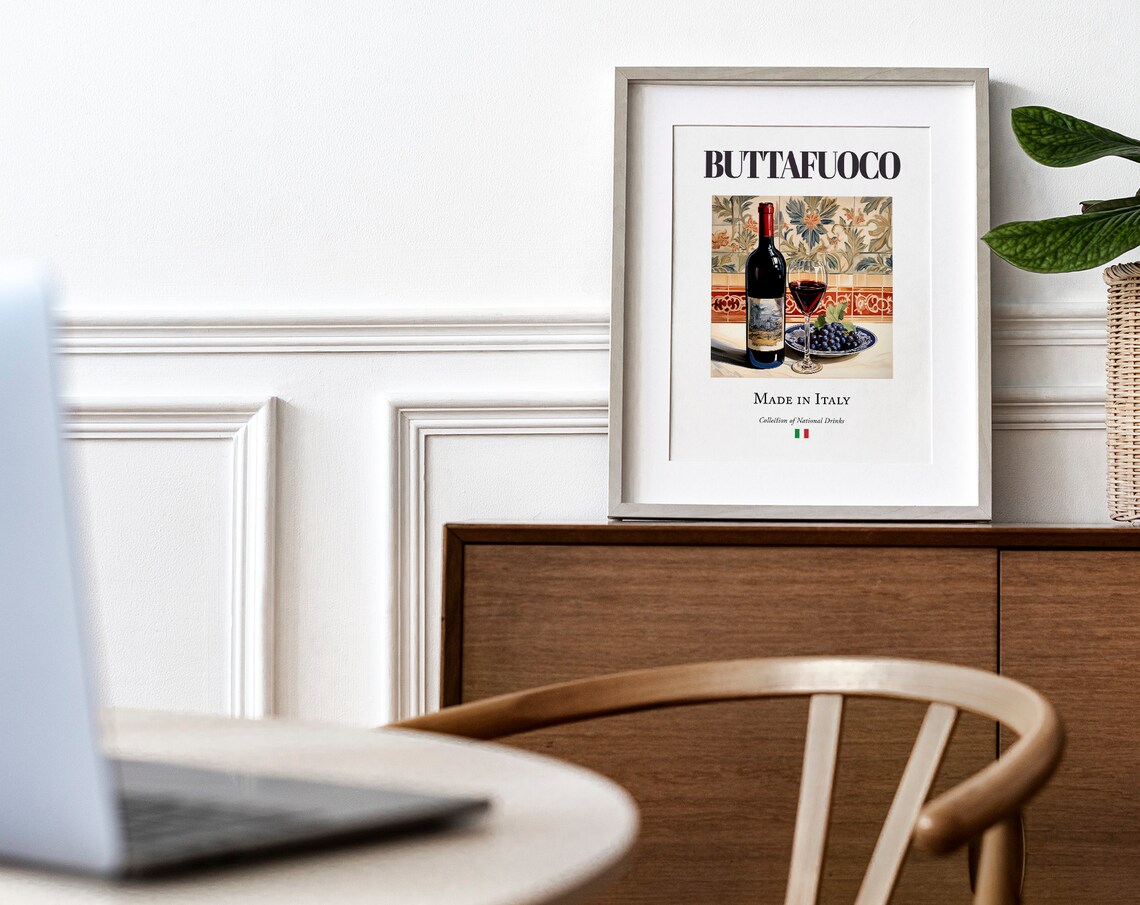 Buttafuoco on Maiolica Tile, Italian Drink Poster - Image 4