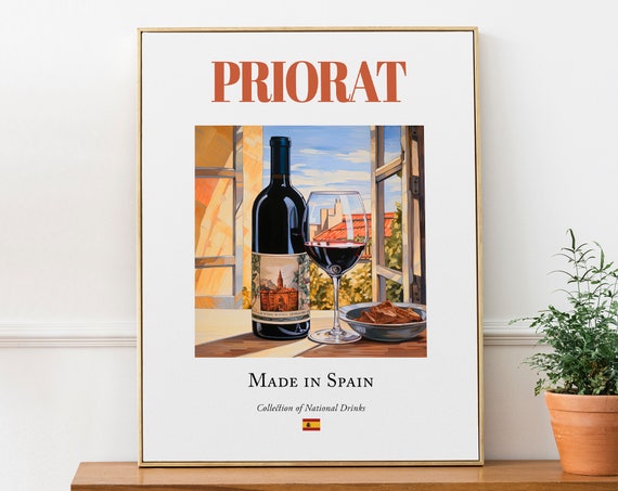 Priorat On Maiolica Tile, Beverage Drink Poster