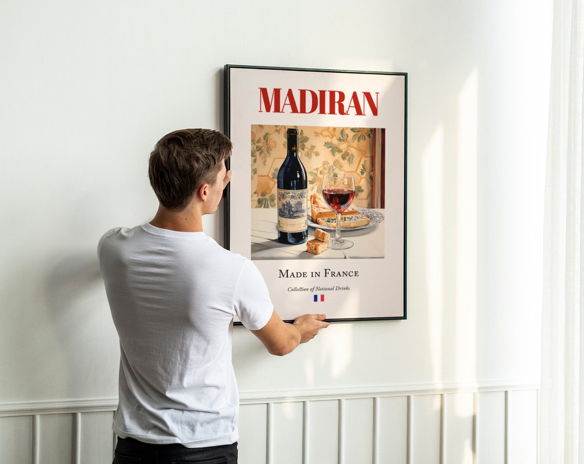 Madiran On Maiolica Tile, Traditional Bar Art Print - Image 3