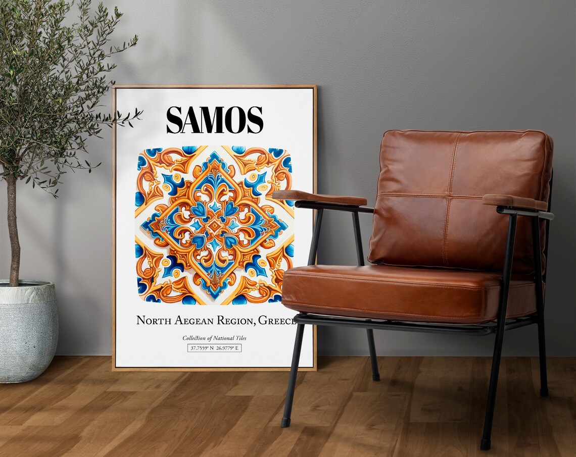 Samos Greek Island Tradition and Beauty, Travel Poster - Image 4