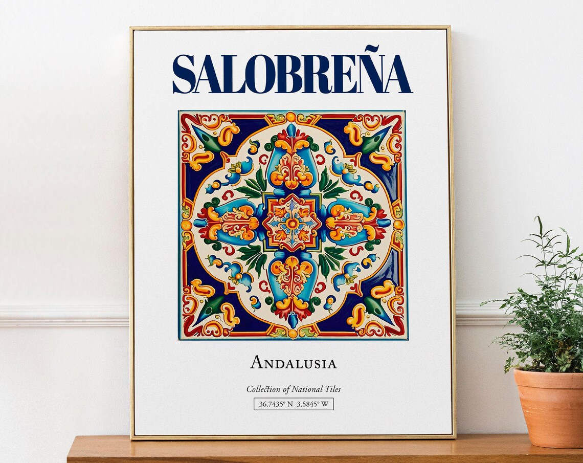 Salobrea Andalusia Spain Traditional Tile Art Print