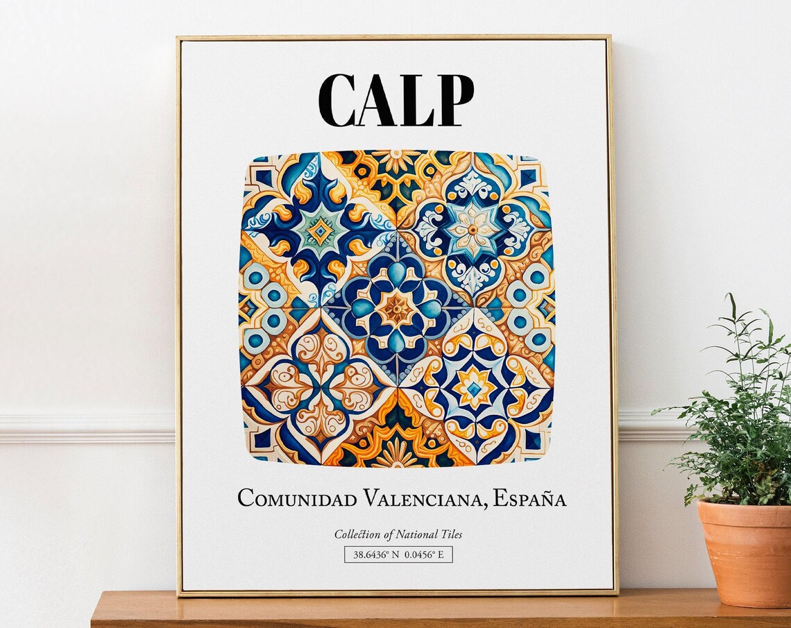 Calp Valencian Community Spain Travel Poster