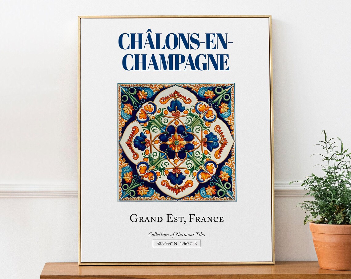 Châlons-en-Champagne Folk Traditional France Art Print