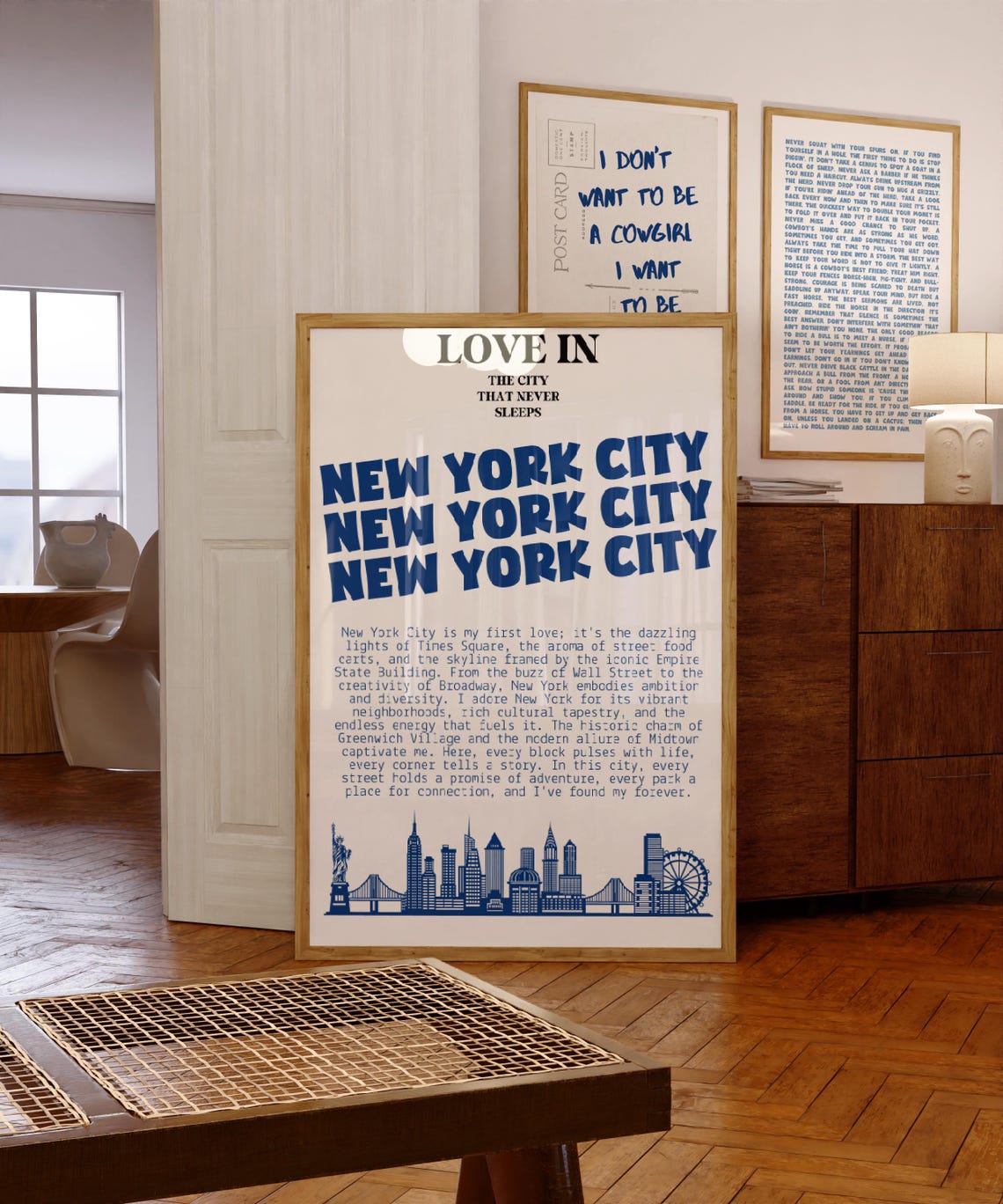 New York City Wall Art New York City Poster Y2k New York Wall Art Nyc Cityscape Print Downtown Girl Art Old Money Aesthetic Brooklyn - Image 2