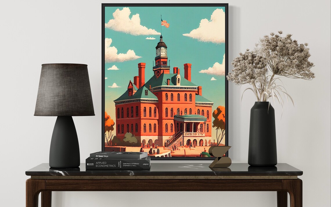 Ellis Island New York Historic Immigration Gateway Retro Poster - Image 3