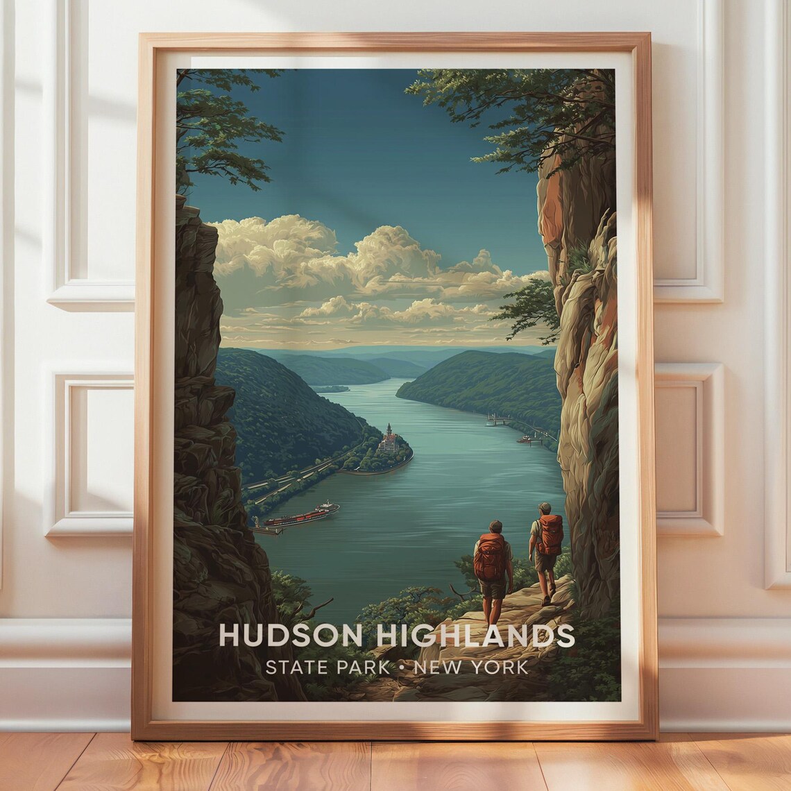 Hudson Highlands State Park Vintage Travel Poster