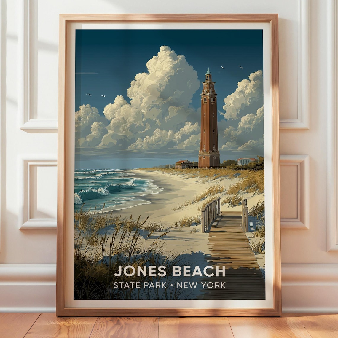 Jones Beach State Park Vintage Travel Poster