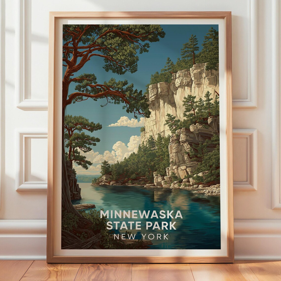 Minnewaska State Park Vintage Travel Poster