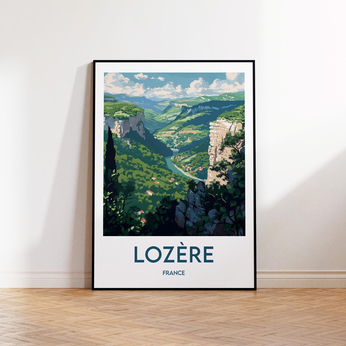 Gorges Du Tarn France Vintage Travel Poster Print