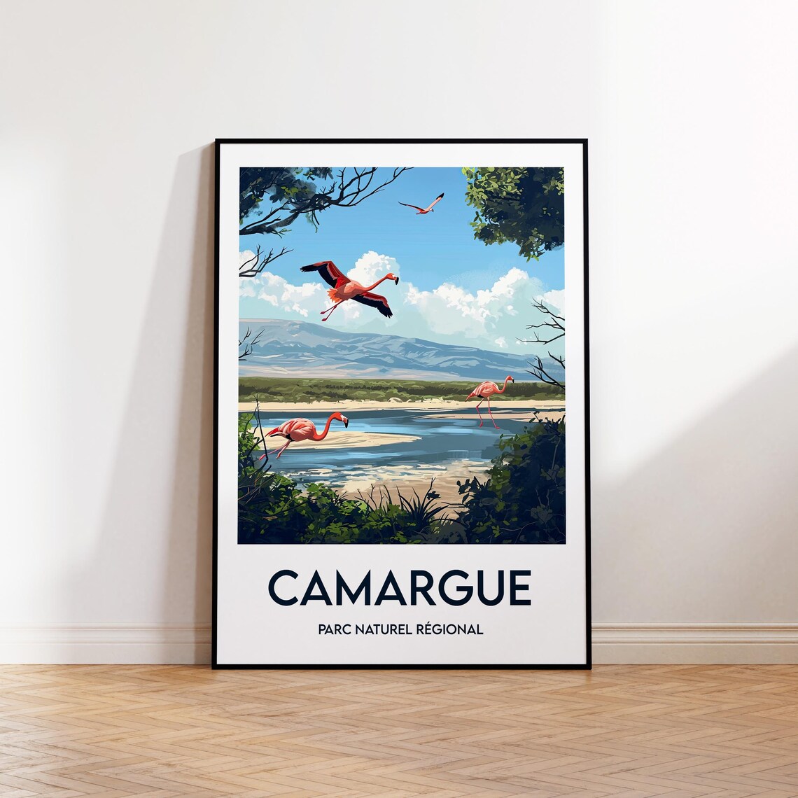 Camargue Vintage Travel Poster, France Art Print