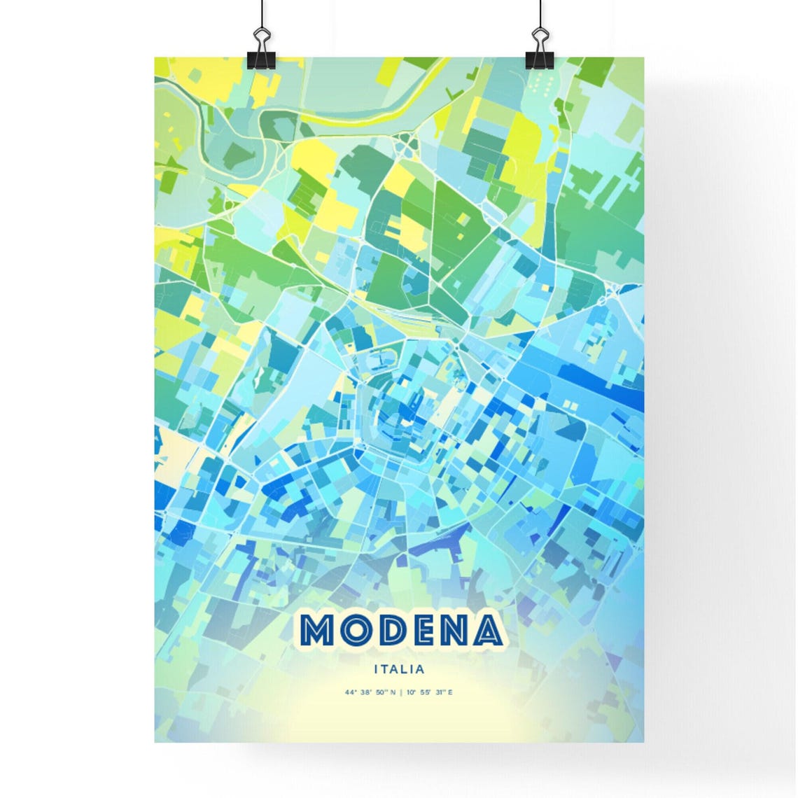Modena Italy Customizable City Map Poster For Home Wall Decor - Image 2