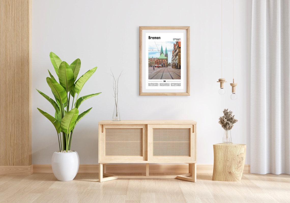 Bremen Print Bremen Poster Bremen Wall Art Oil Painting Poster Colorful City Print City Artwork Travel Artwork Travel Wall Art - Image 3