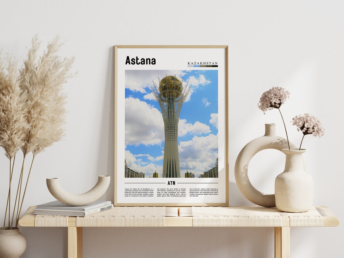 Astana Poster Astana Print Astana Wall Art Europe Photo Europe Poster Europe Print Travel Poster - Image 3