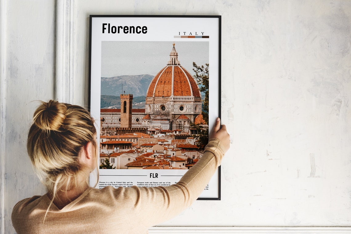 Florence Italy Duomo Cathedral Terracotta Dome Skyline Poster - Image 2
