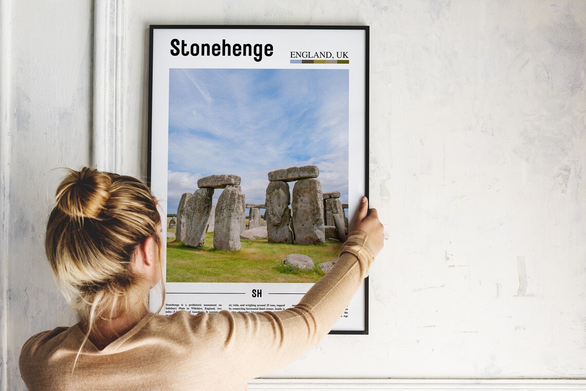 Stonehenge England Ancient Stone Circle Monument History Travel Wall Art - Image 2