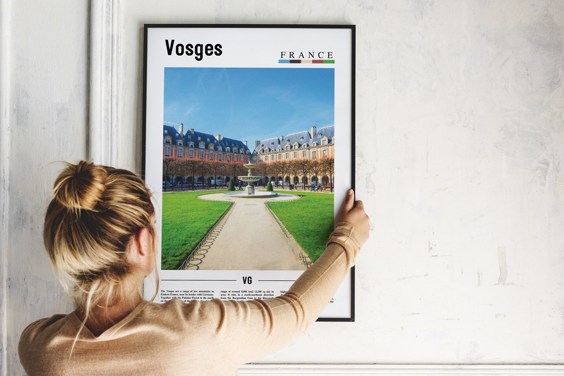 Vosges Print Vosges Poster Vosges Wall Art France Photo France Poster France Print France Wall Art Minimal Travel Poster - Image 2