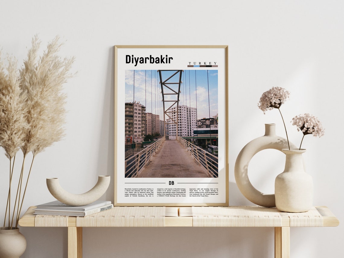 Diyarbakir Poster Diyarbakir Print Diyarbakir Wall Art Europe Photo Europe Poster Europe Print Travel Poster - Image 3