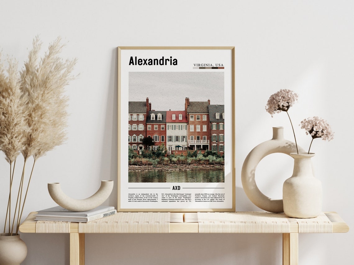 Alexandria Poster Alexandria Print Alexandria Wall Art United States Photo United States Poster United States Print Travel Poster - Image 3