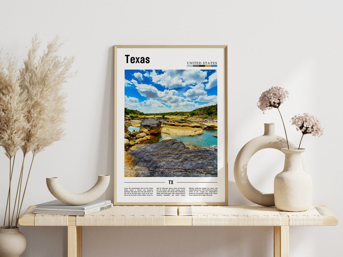 Texas Poster Texas Print Texas Wall Art Texas Photo United States Photo United States Poster United States Print - Image 3