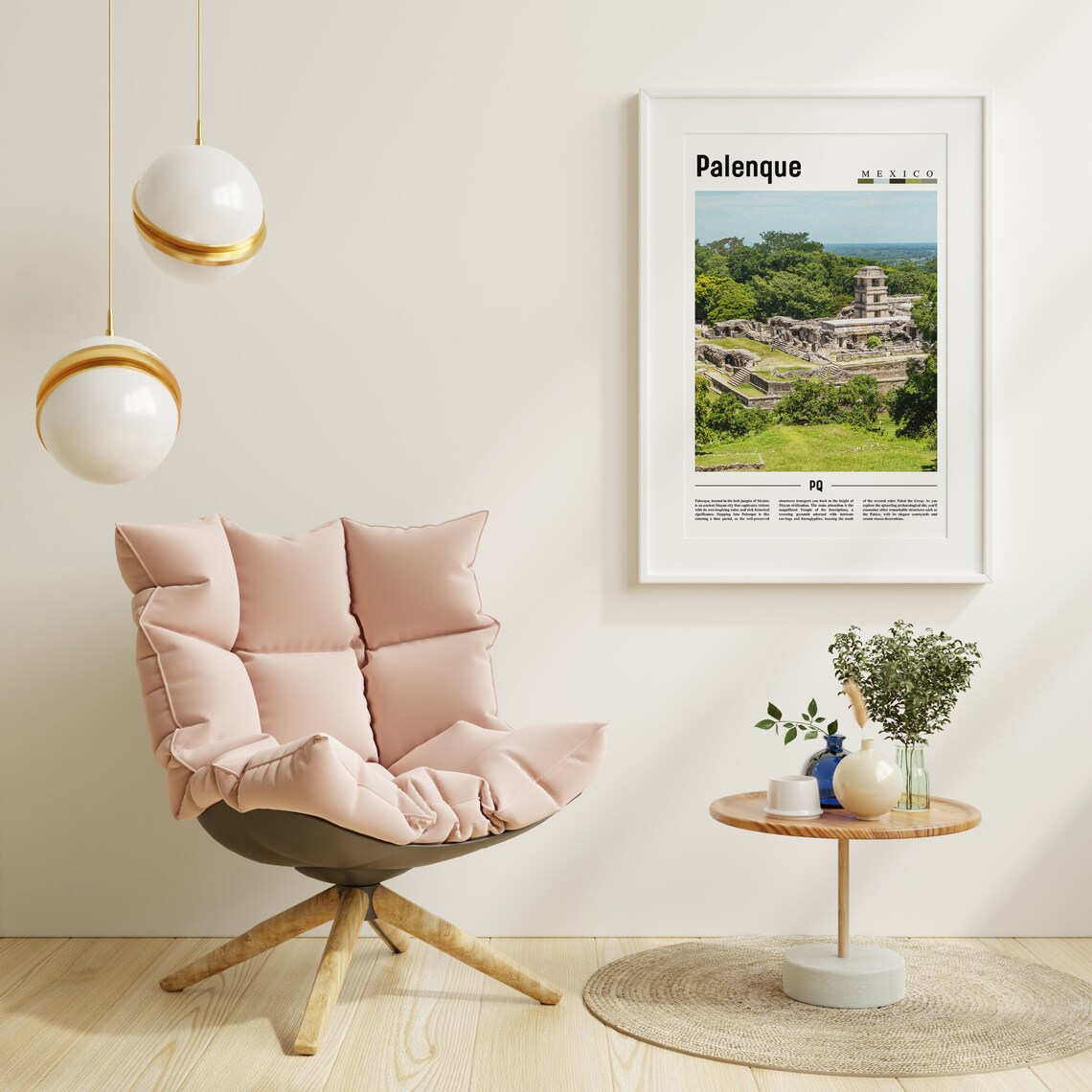 Palenque Mexico Mayan Jungle Ruins Photography Travel Poster - Image 3