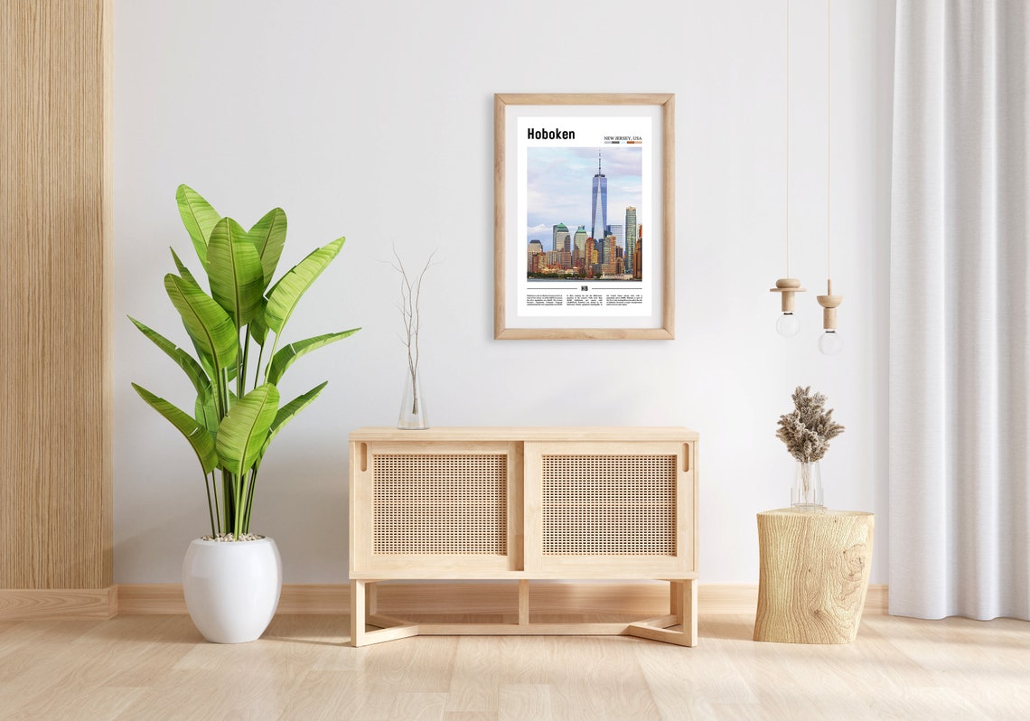Hoboken Print Hoboken Poster Hoboken Wall Art United States Photo United States Poster United States Print Travel Poster - Image 3