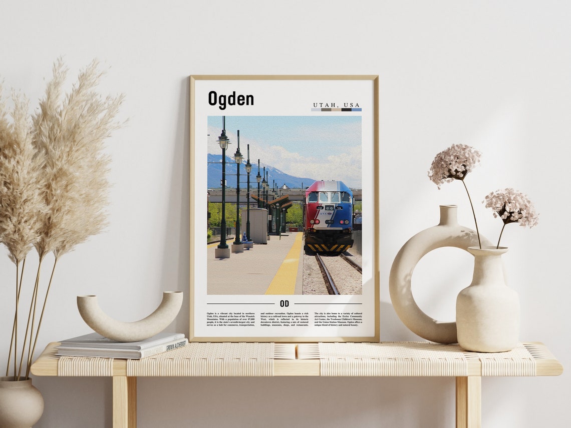 Ogden Poster Ogden Print Ogden Wall Art United States Photo United States Poster United States Print Travel Poster - Image 3