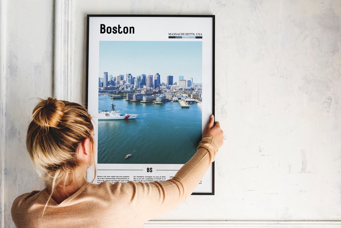 Boston Print Boston Poster Boston Wall Art United States Photo United States Poster United States Print Travel Poster - Image 2